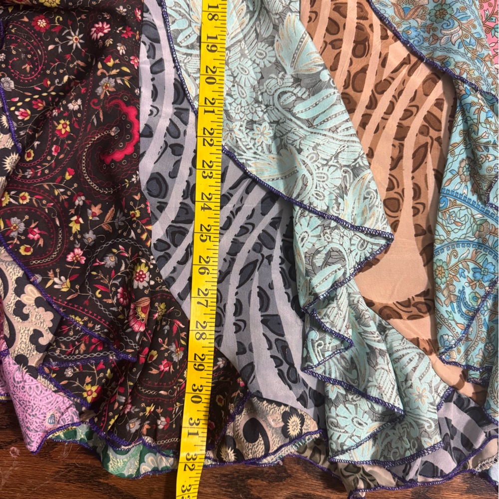 Colorful Paisley Ruffle Skirt - Picture 5 of 8